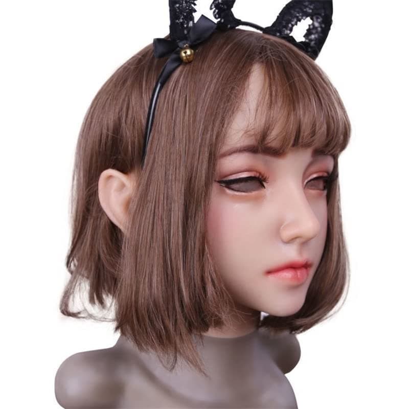 Silicone Female Mask Realistic Face Skin Fit for Crossdresser Transgender Cosplay