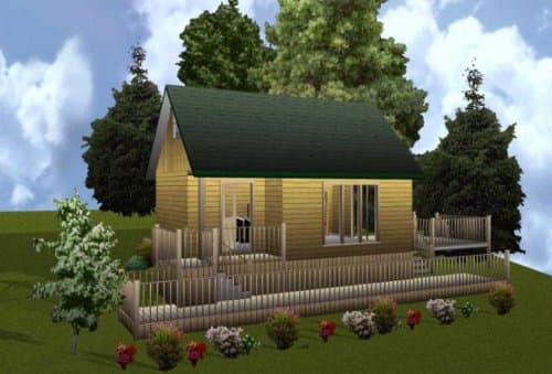 Easy Cabin Designs16x24 Cabin W/loft Plans Package, Blueprints, Material List