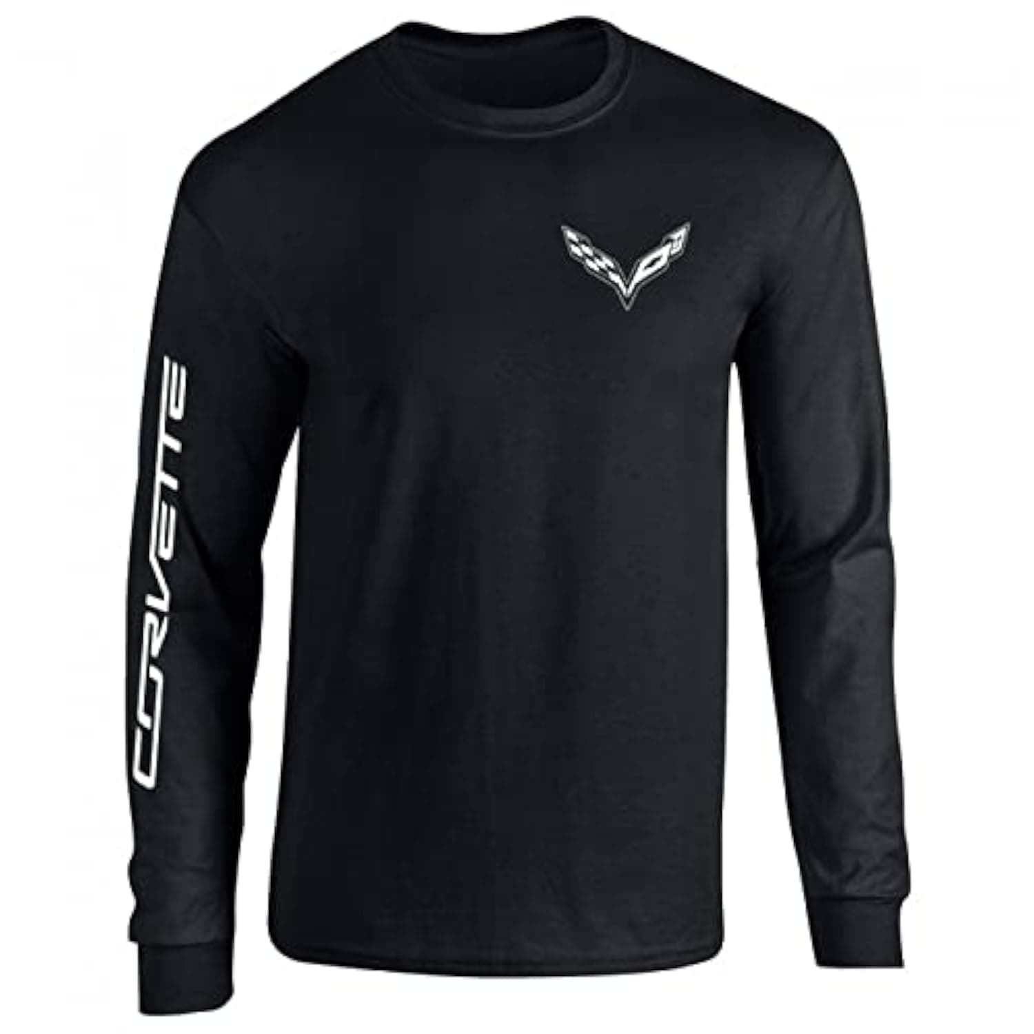 Corvette T-Shirt - C7 Logo with Corvette Script on Sleeve
