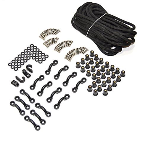 Marine Masters Expanded Deck Rigging Kit Accessory for Kayaks Canoes and Boats With Wellnuts