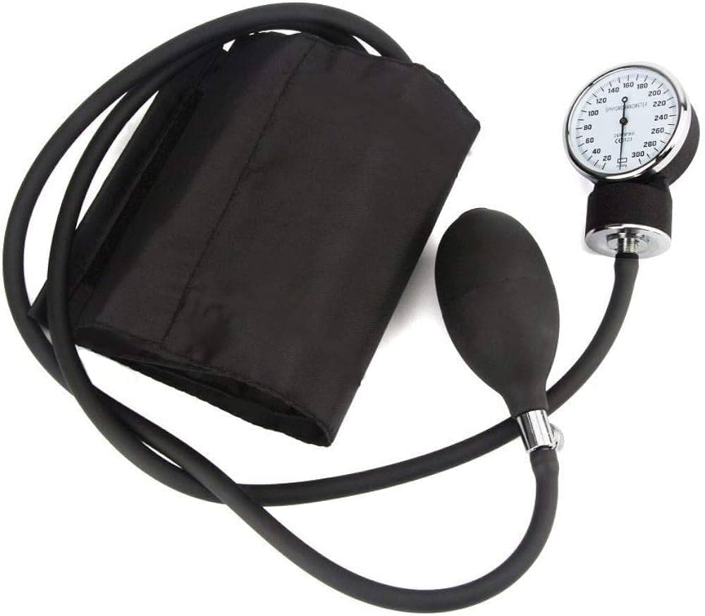 Infi Aneroid Dial Type Sphygmomanometer Blood Pressure Monitor | BP Apparatus Manual | Manual Blood Pressure Machine| For Precise Measurements | Readable and Clear Dial | 1 Year Warranty | Latex Free Cuff | Imported Bulb For Medical Professionals