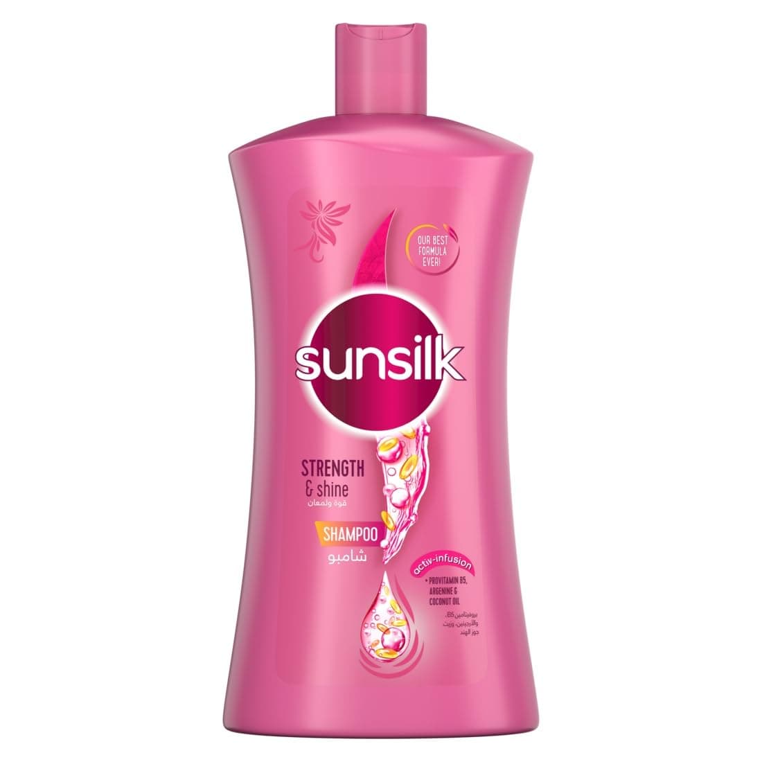 Shampoo, Hair Care For Weak & Dull Hair, Strength & Shine With Provitamin B5, Argenine & Coconut Oil, 1000ml