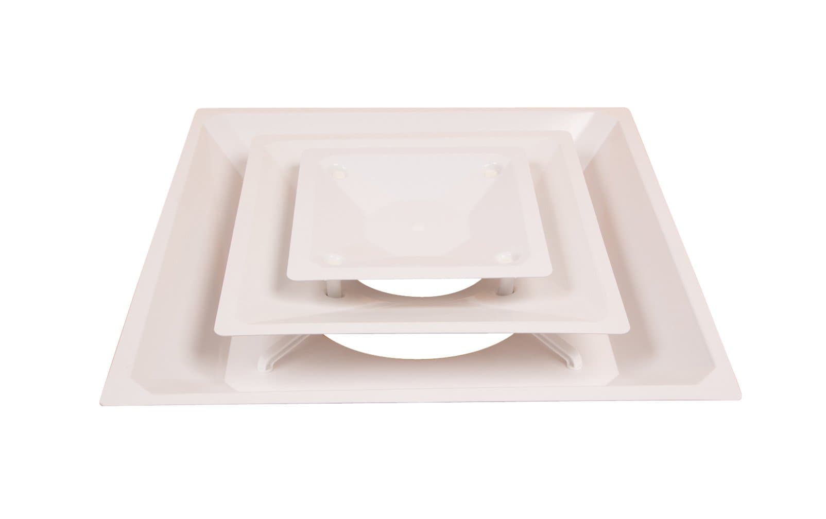 Eger Products EA312W-SP White 12 Inch Duct Ceiling Diffuser