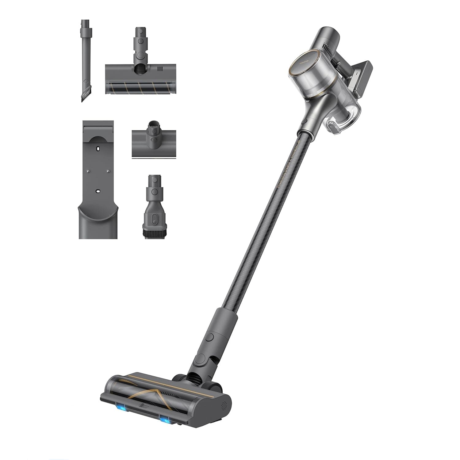 Dreame R20 Cordless Vacuum Cleaner with Dual Brush Head, Powerful Rechargeable Vacuum Cleaner, Smart Stick Handheld Vacuum,90 Mins Max Runtime, Perfect for Hard Floor Carpet Pet Hair