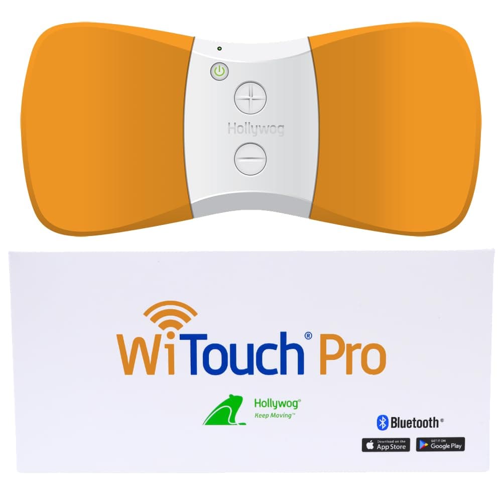 WiTouch Pro TENS Unit for Back Pain Relief & Recovery, Wireless, Wearable, Made in USA, Gel Pads Included