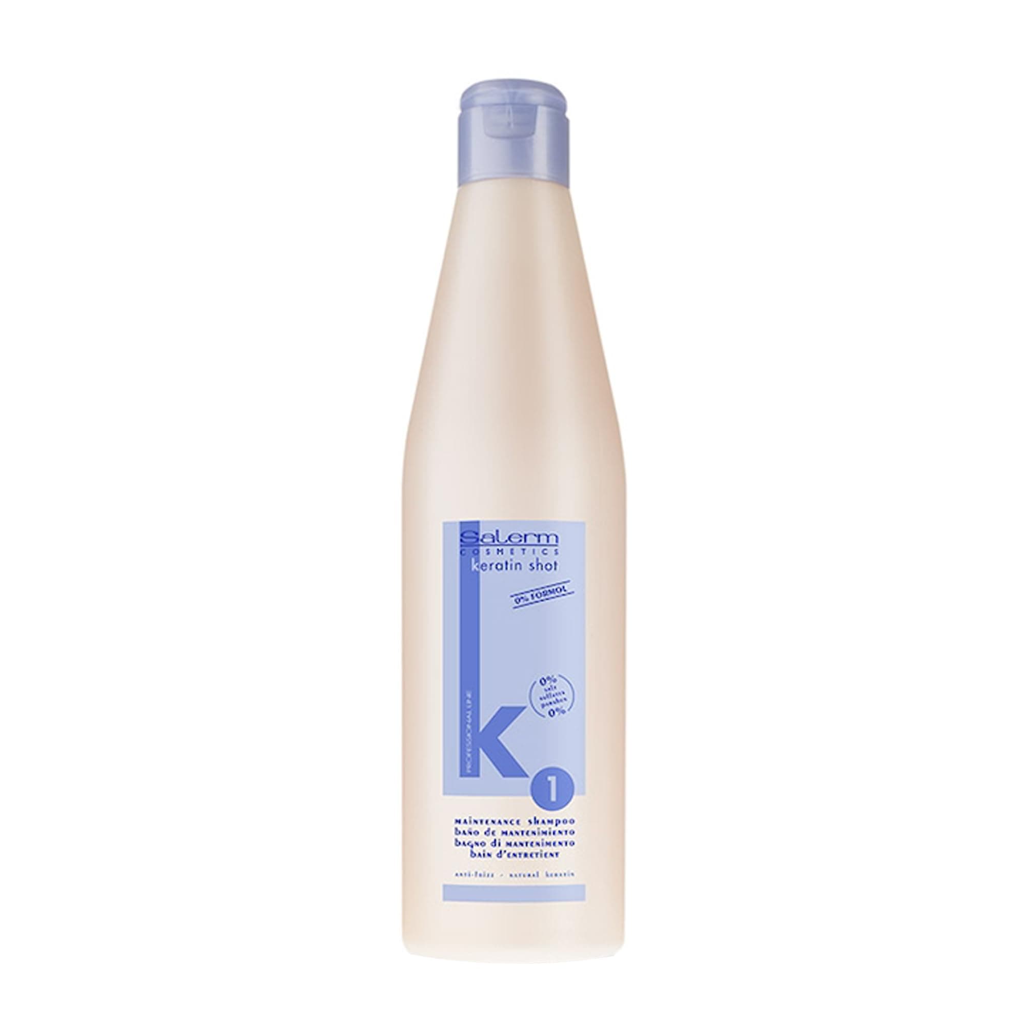 Keratin Shot - Sulfate-Free Shampoo - 500 ml - Preparation and Maintenance for Keratin Straightening Treatment - Smooth and Shiny Hair