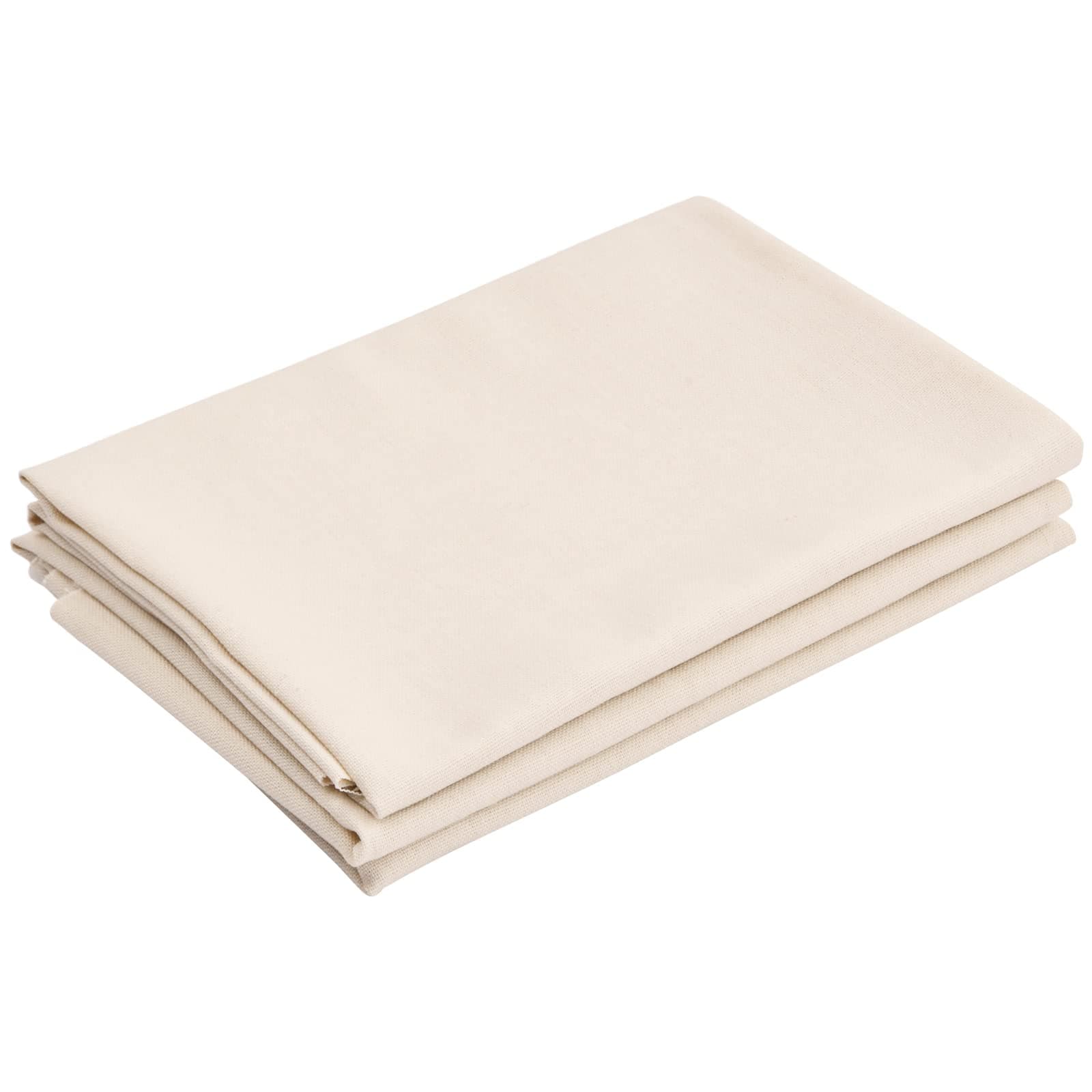 2 Pcs Needlework Fabric, Cross Stitch Cloth, Natural Linen Embroidery Fabric, Reserve Cloth Large Cross Stitch Fabric for Needle Embroidery, Garment Craft, Upholstery, 27 in x 20 in, Beige