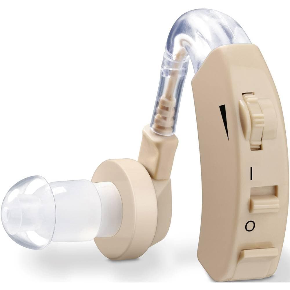 Beurer HA 20 Hearing Aid I Amplifier for Seniors and adults I German Engineering I For mild to moderate hearing loss I Amplifies sound up to 40 Db I 3 adjustable ear attachments I 4 Volume Controllers I 1 Year Warranty I Beige in color I
