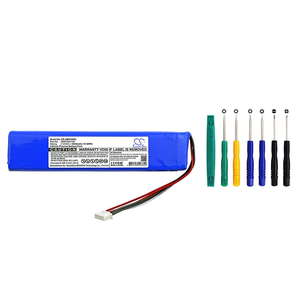 Cameron Sino 5000mAh Li-Polymer Battery for JBL Xtreme Portable Wireless Bluetooth Speaker Replacement Battery (with Tools)