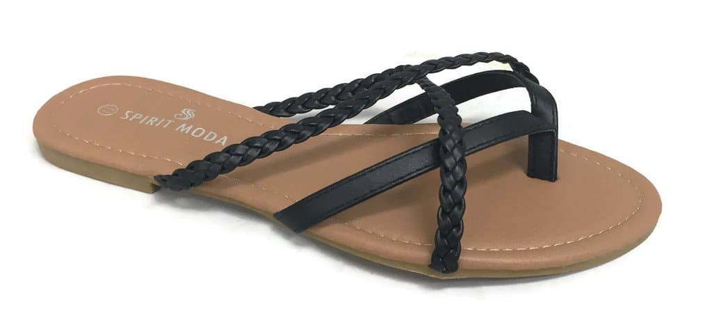 Fashion Women's Flip Flops Criss Cross Strappy Summer Sandal Flat Thong Straps