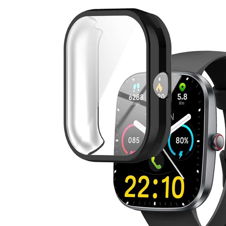 Watch Cases compatible with Soudorv Kuizil T70 and uaue T70-AI 1.91” Smart Watch, TPU Case with Screen Protector, Protecting Body & Screen (Black)