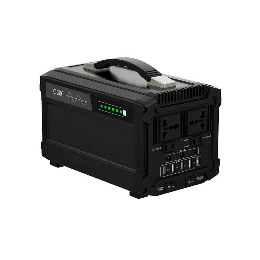 WeniChen 500Wh Portable Lithium Power Pack Station UPS Battery Pure Sinewave, 110V AC Output 12V DC/Car Charger USB Output for CPAP Outdoors Camping Travel Fishing Hunting Home Emergency