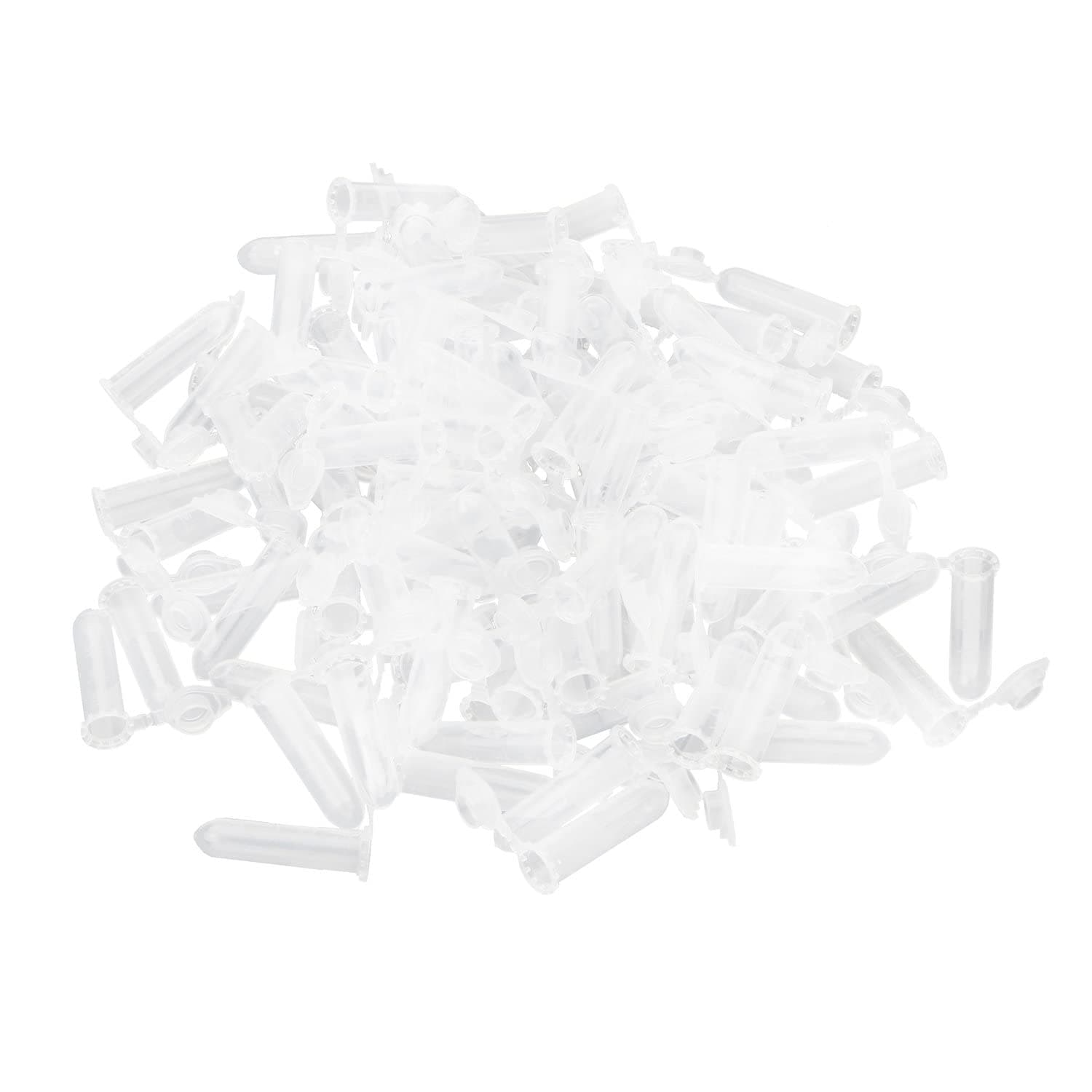 JIUWU 2ml Plastic Vial Tube Sample Storage Container Fragrance Beads Liquid Pack of 100