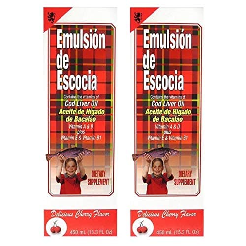 Emulsion De Escocia Cherry 15.3 Oz. Cod Liver Oil 2-Pack