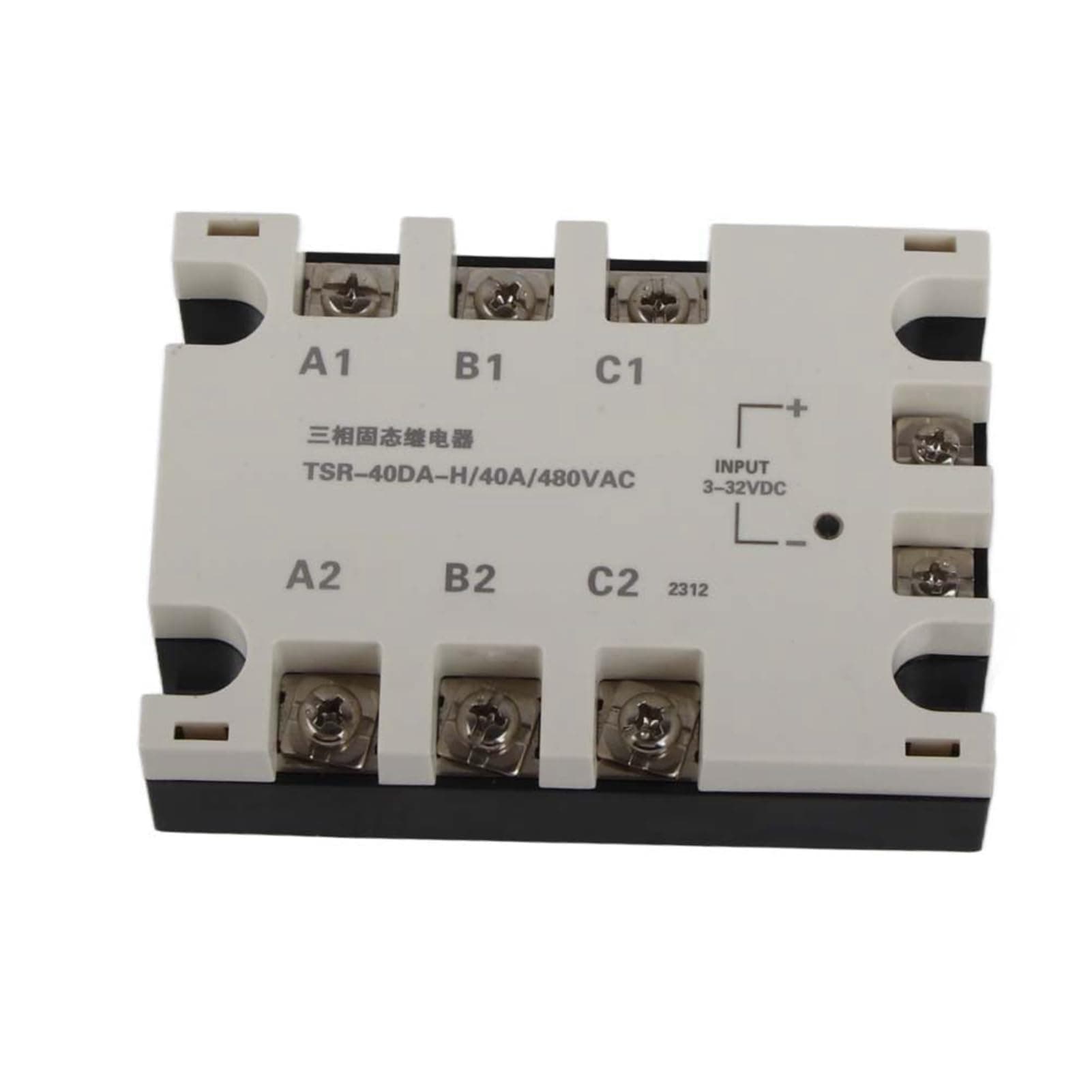 3 Phase Solid State Relay Board, DC/AV Semi-Conductor Relay Machinery Control Solid Module State Relays For Industrial Process TSR-40DA-H relay ssr 3 phasen