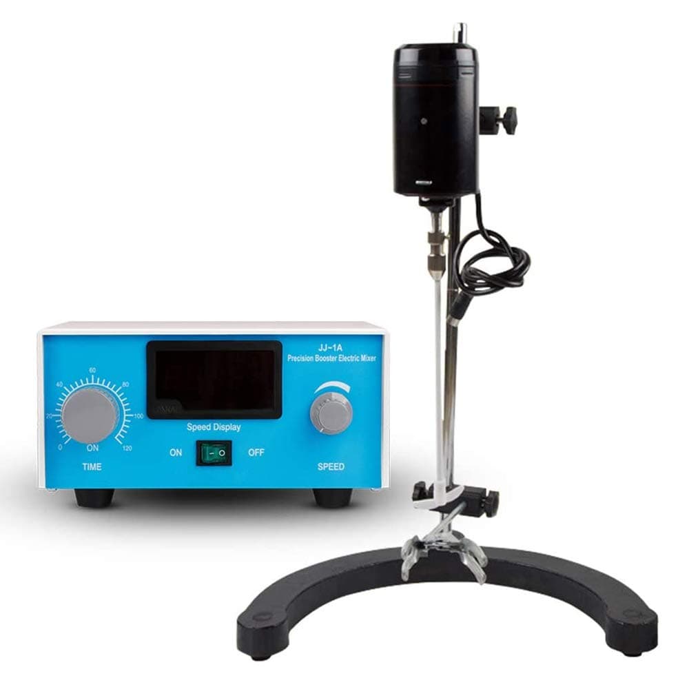 WooBrit Lab Overhead Blender Constant Speed Electric Mixer Scientific Stirrer Machine Precise Speed Liquid Overhead Stirrer for Laboratory Cosmetics Industry with Stir Bar Digital Motor 120W 0-3000rpm