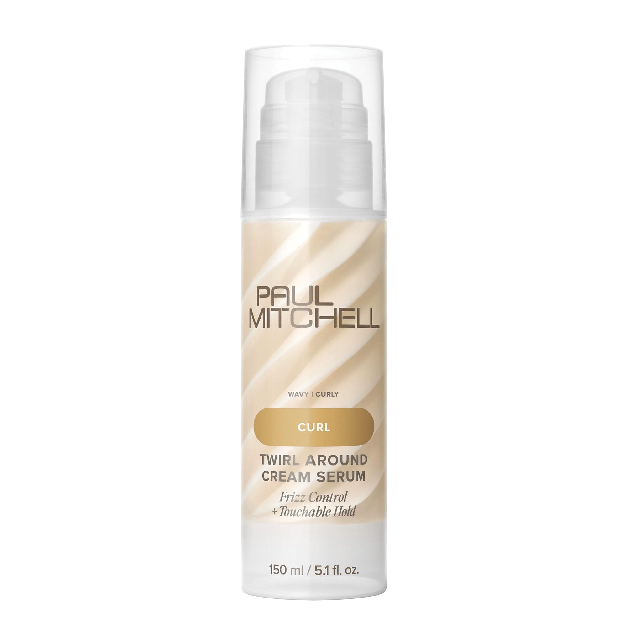 Twirl Around Cream Serum, Frizz Control, Touchable Hold, For Curly + Wavy Hair, 5.1 fl. oz