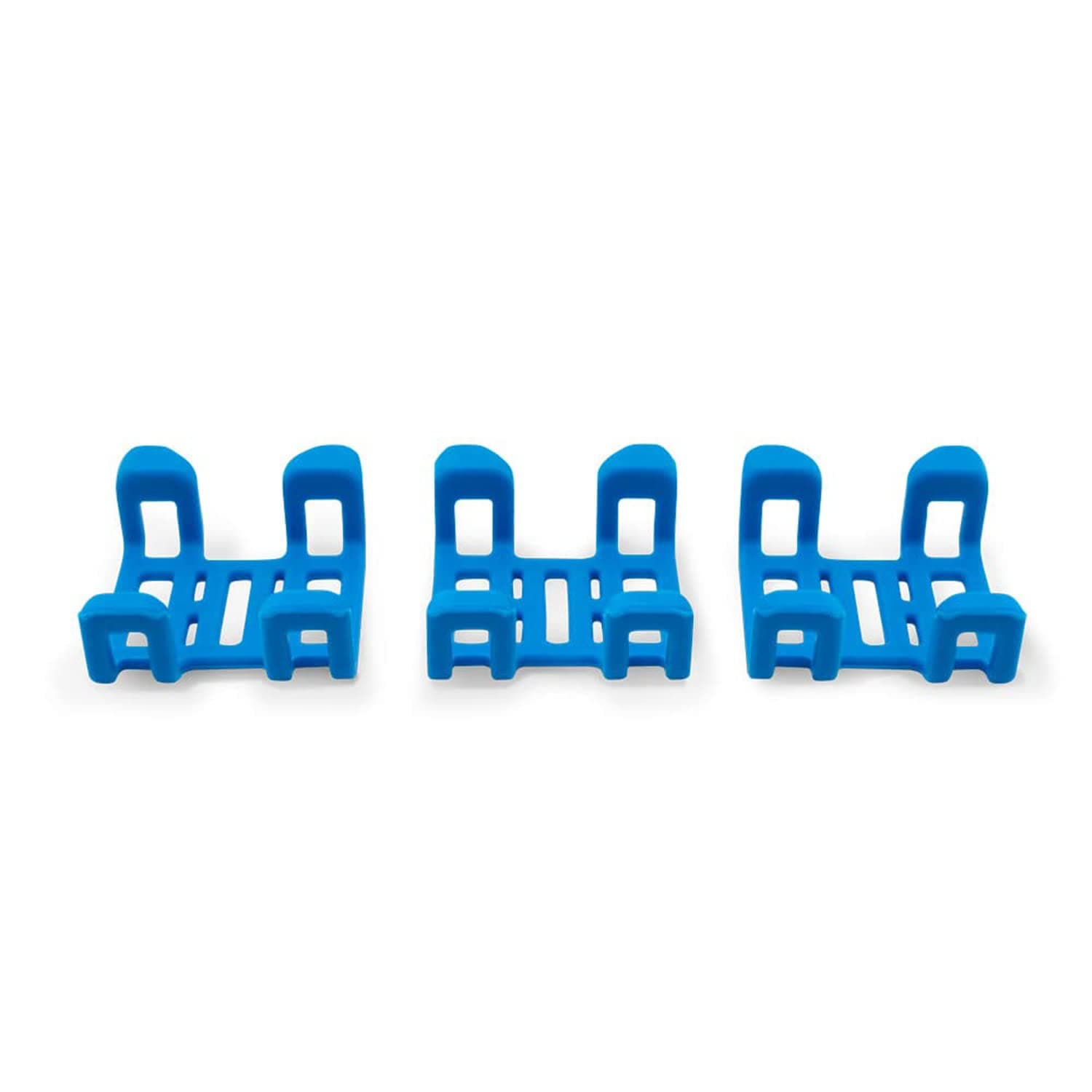 Tractive GPS Dog Tracker Rubber Clips x3 (Standard), Blue, 2.8 cm