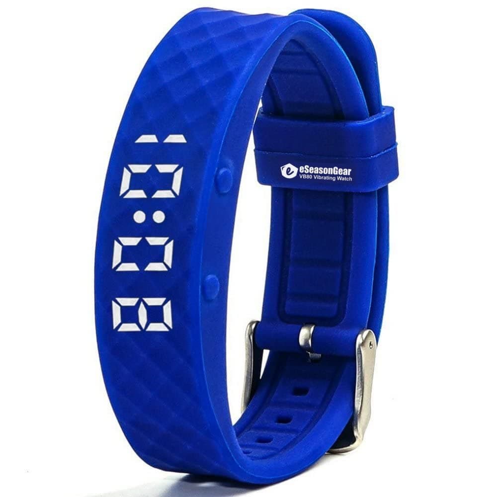 8 Alarm Vibrating Watch (Blue)