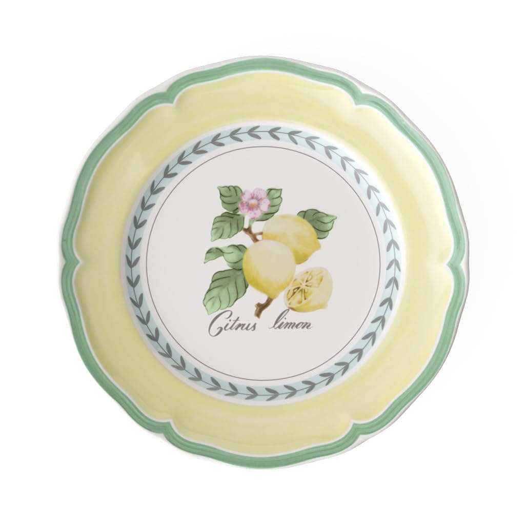 Villeroy & Boch French Garden Valence Breakfast Plate, 21 cm, Premium Porcelain, White/Multicoloured