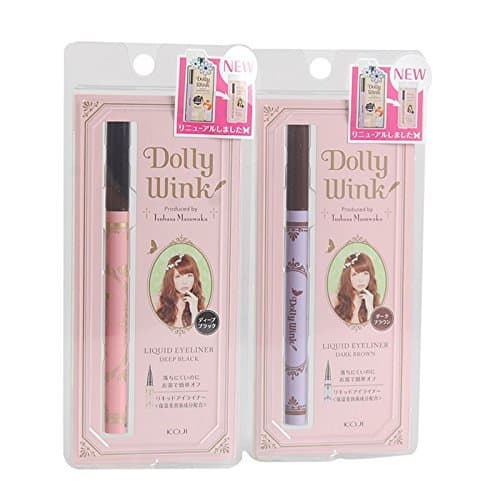 Koji Dolly Wink Liquid Eyeliner - Dark Brown Latest Packing
