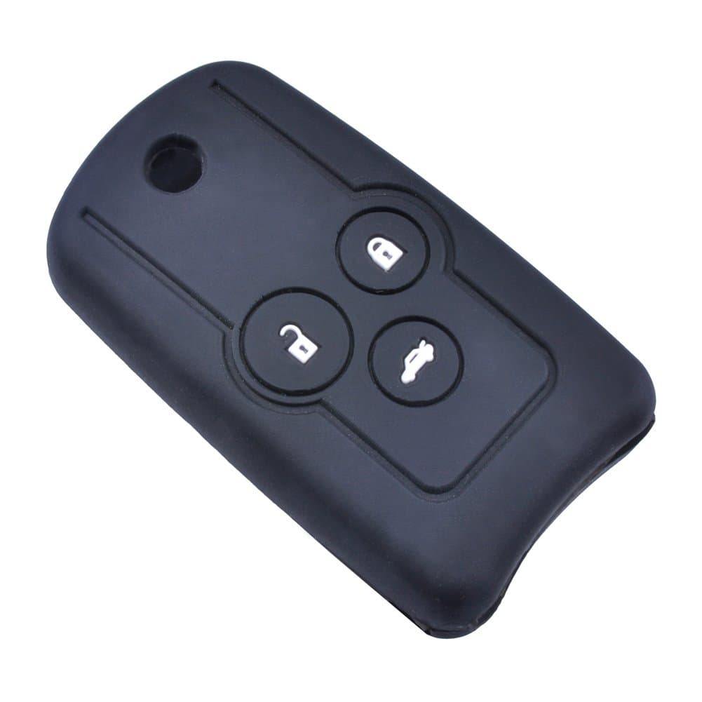 Black Remote Silicone Key Case Cover Key Fob Skin Covers replacement for Honda Accord Odyssey Cr-v Civic Folding Flip Fob