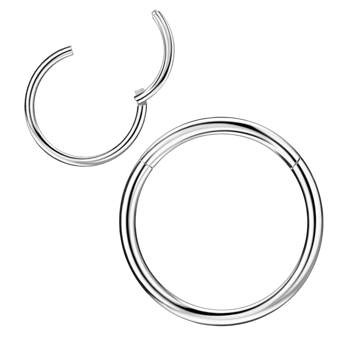 1pc Surgical Steel Piercing Ring for Nose Septum Cartilage Helix Tragus Conch Rook Daith Lobe