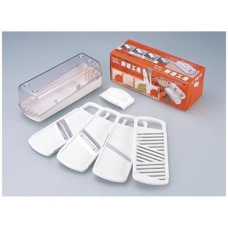 4 in 1 Japanese Kitchen Vegetable Slicer with Tray Made in Japan