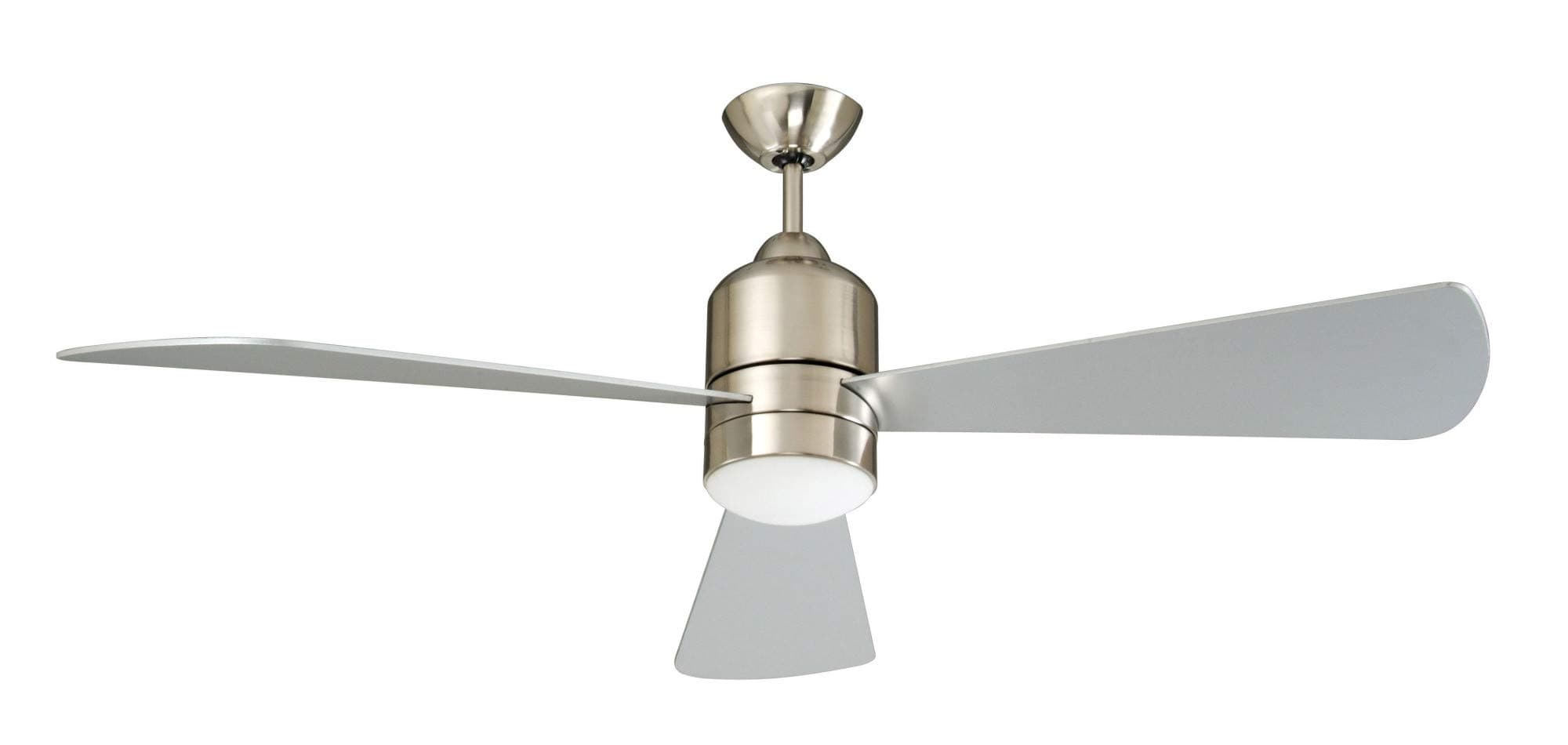 60DEC3EST 60 Inch Decca Dc Motor Ceiling Fan with Halogen Light Kit-Stainless Steel, 60"