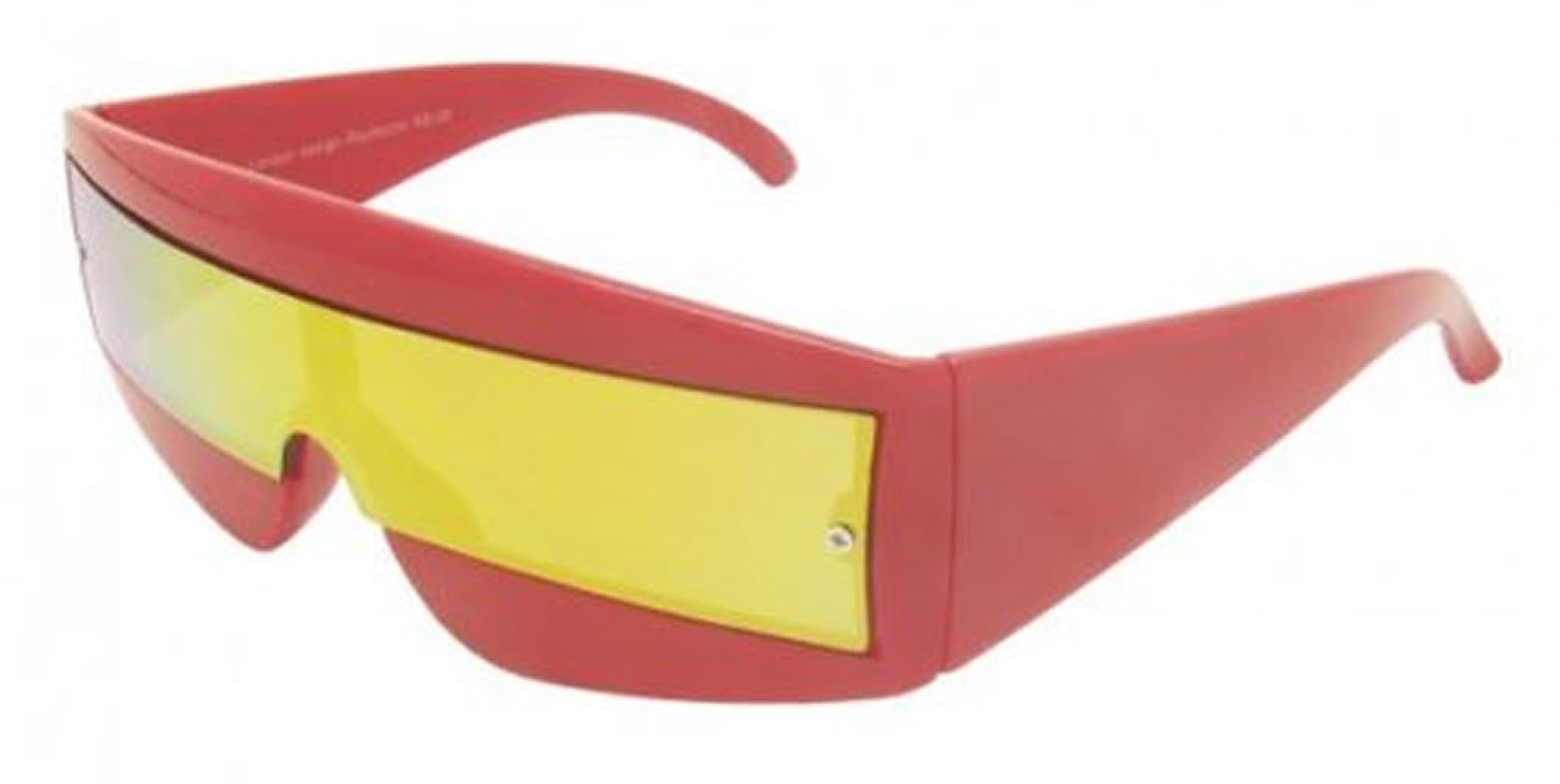 Futuristic Wrap Around Robocop / Lady Gaga / Cyclops / Neon Glasses Sunglasses - 6 Colours - Full UV400 Protection