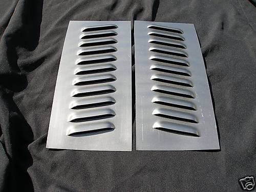 RodLouvers Pair of Angled 4” 11 Louvered Panels