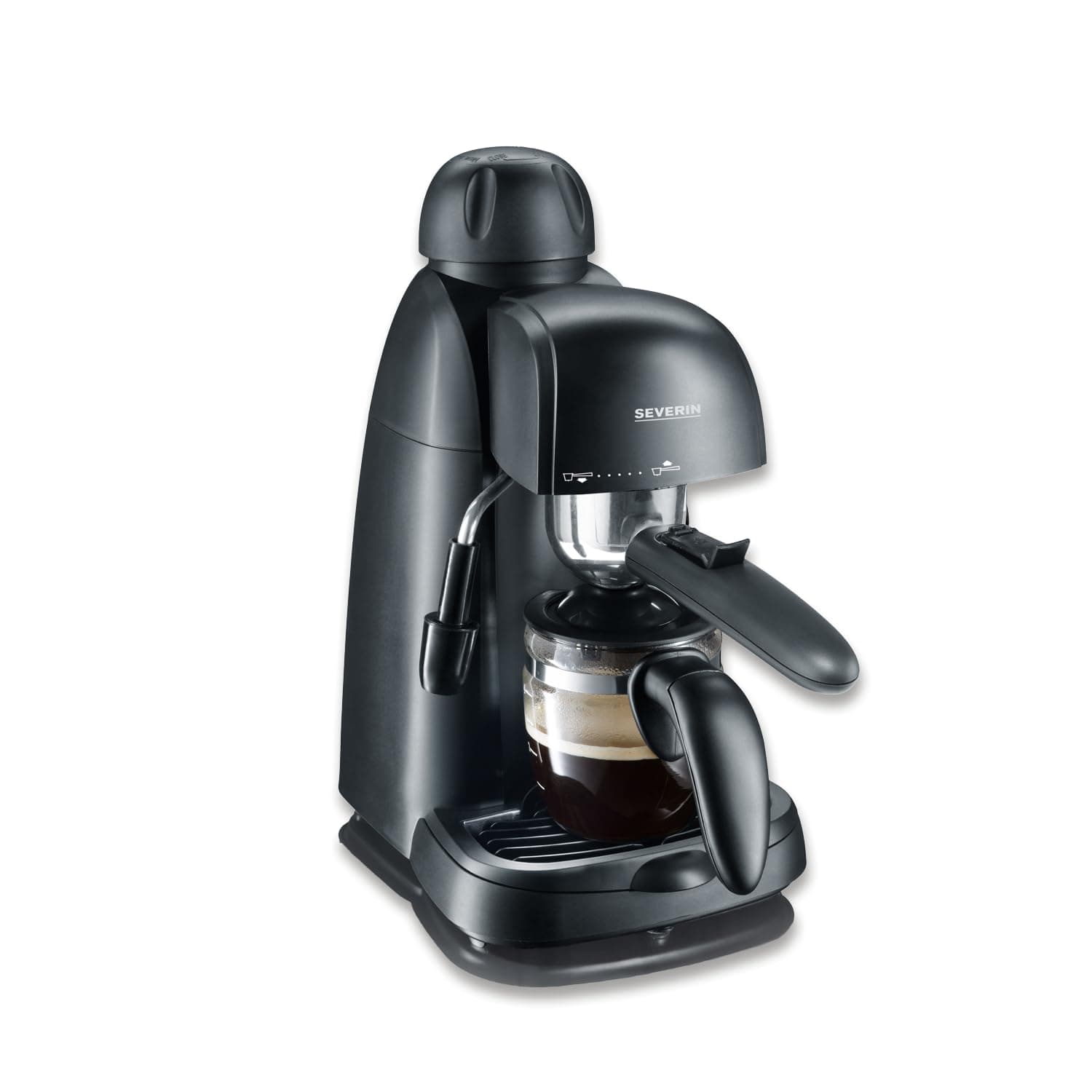 Severin KA 5978 Independiente Espresso Machine 0.22L 4cups Black – Coffee Maker (Freestanding, Espresso Machine, 0.22 L, 800 W, Black)
