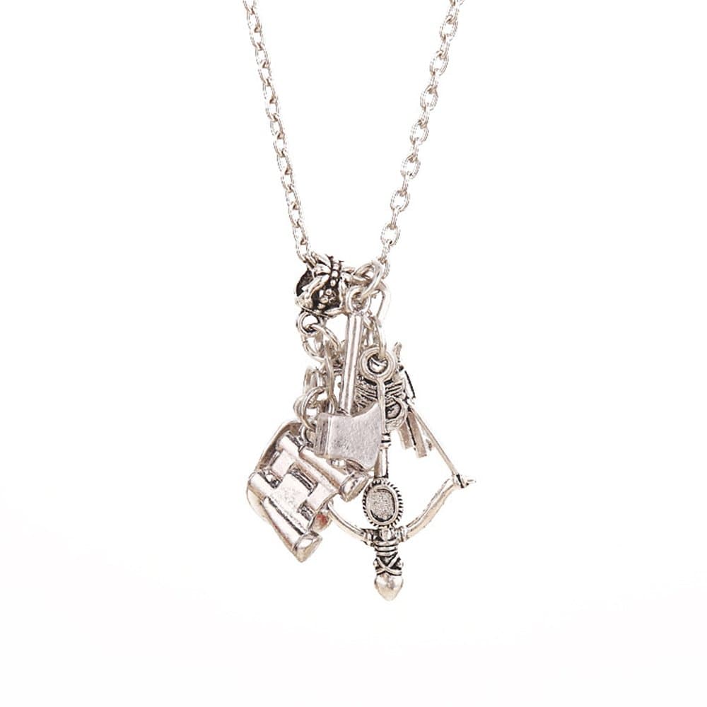 Charmpark The Walking Dead Inspired Charm Necklace with 24" Chain
