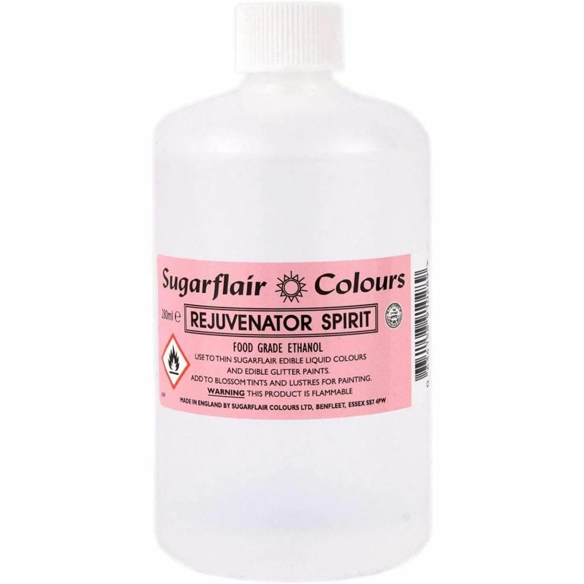 Sugarflair Rejuvenator Spirit, Rejuvenator Spirit For Sugarcraft and Cake Decorating, Food Grade Ethanol, Food Colouring Thinner - 280ml