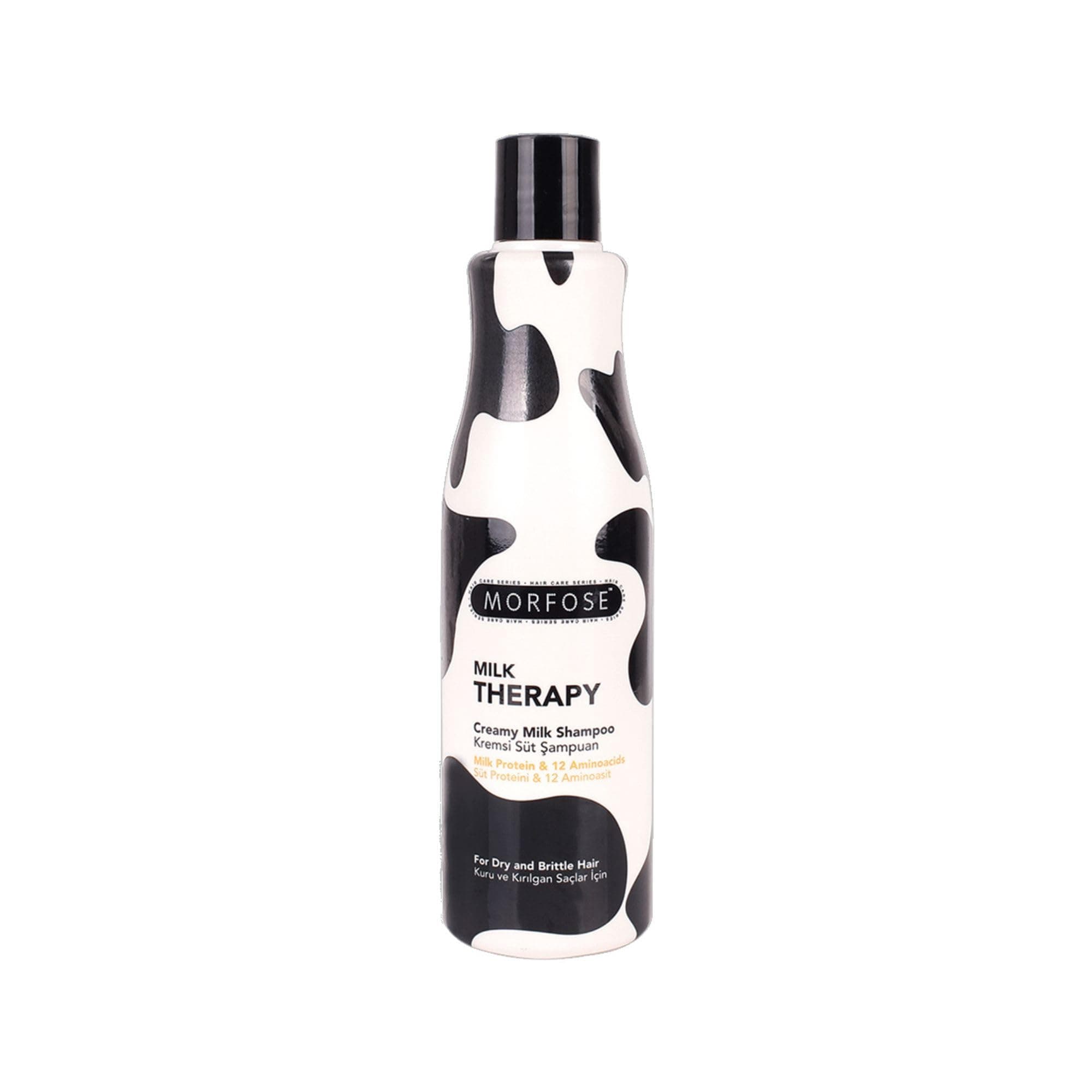 Milk Shampoo | Creamy Milk Therapy Shampoo | for hair and scalp | Parabene free | Suitable for all skin types | Pump | White | 500 ML