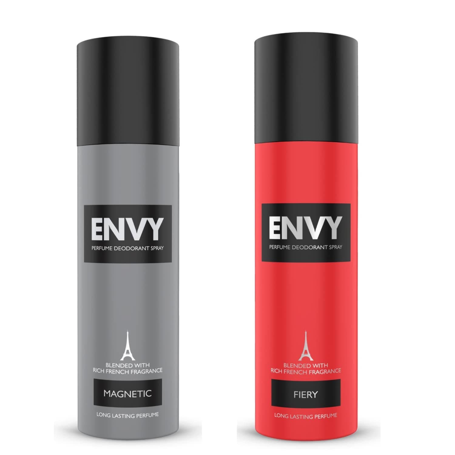 ENVY Fiery Deo & Magnetic Deo -140ML Each (Combo Pack of 2) | Long Lasting Deodorant Combo Set for Men