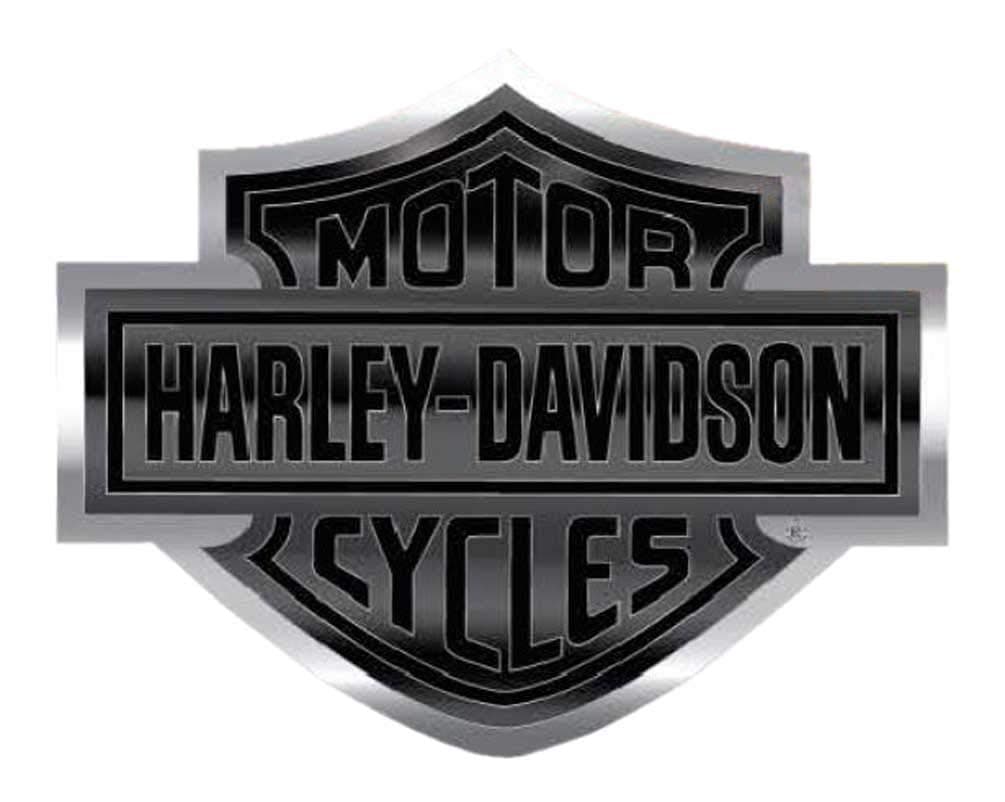 Bar & Shield Logo Bendable Aluminum Decal, Black/Silver CG41713