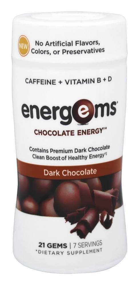 Energy Boost Gems, Dark Chocolate, 4 Ounce