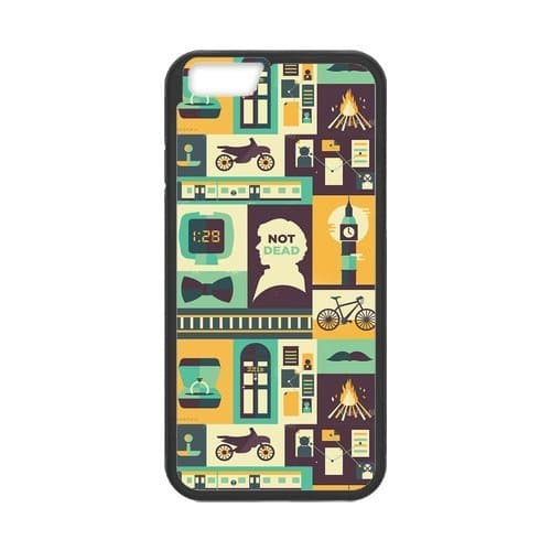 iPhone 6 Protective Case - Sherlock Collage Hardshell Cell Phone Cover Case for New iPhone 6