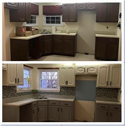 Marble Countertop Look w/out Paint. Faux Marble Peel & Stick Turkish Marble Film. 3 Foot W x 12 Foot L by EzFaux Decor