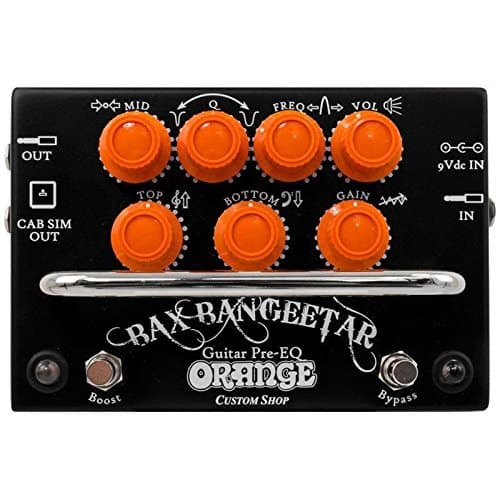 Orange Custom Shop Bax Bangeetar Guitar Pre-EQ Effects Pedal, Black