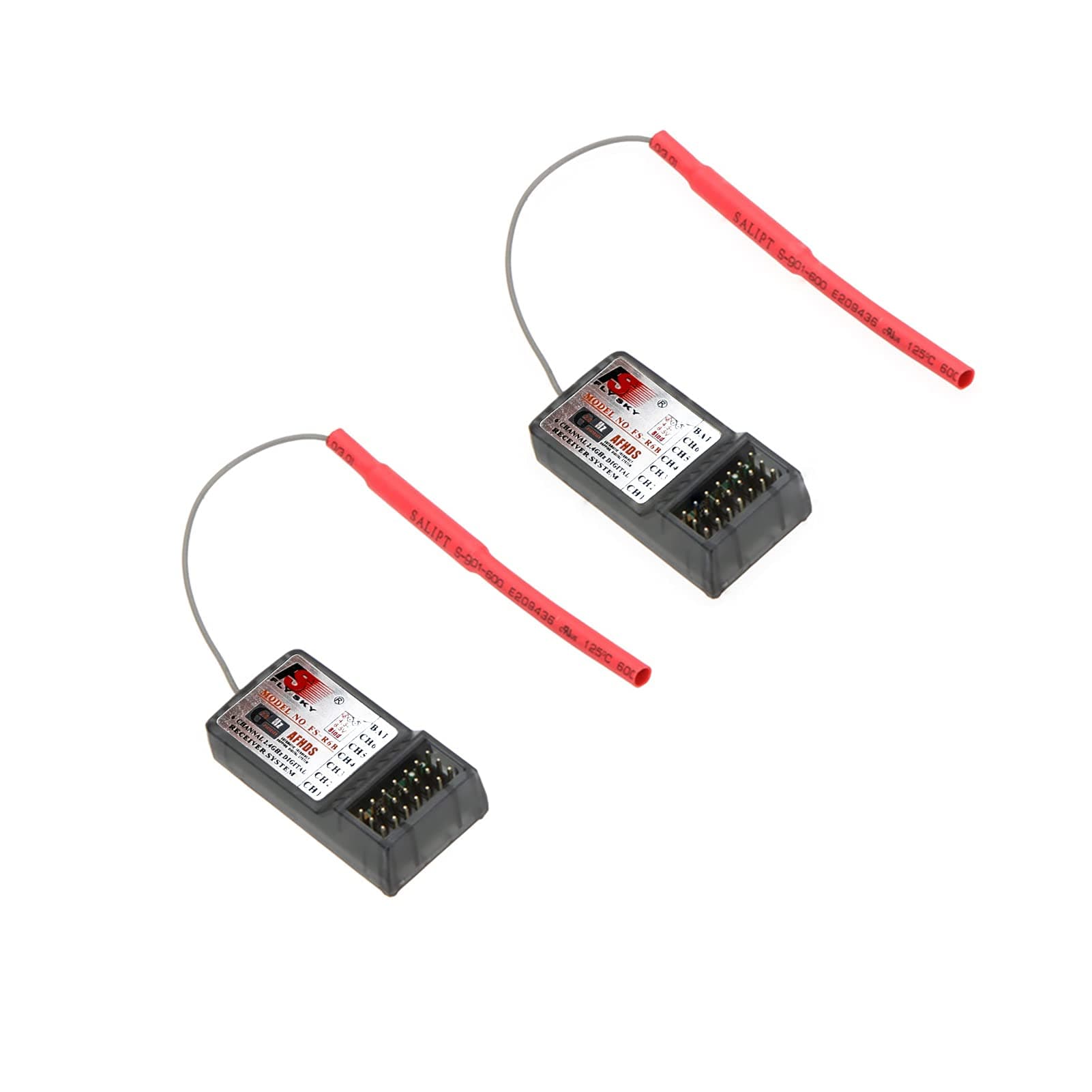 DFHJ 2 Pcs Original FlySky FS-R6B 2.4Ghz 6CH Receiver for FlySky TH9X FS-CT6B FS-T6 Transmitter