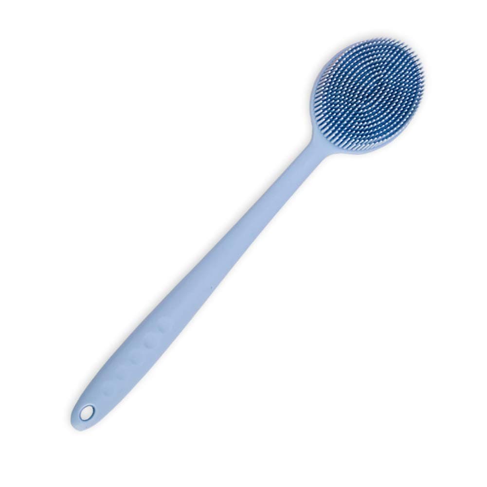Back brush shower, Silicone Bath Body Brush Shower Long Handle with Ultra-soft Bristles,BPA-Free Body Scrubber for women and men