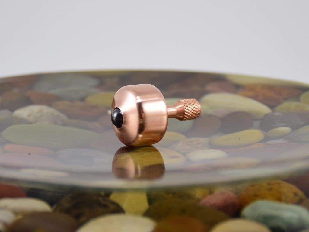 NW TOPS Jefferson Copper Spinning Top - Precision CNC Made in The USA