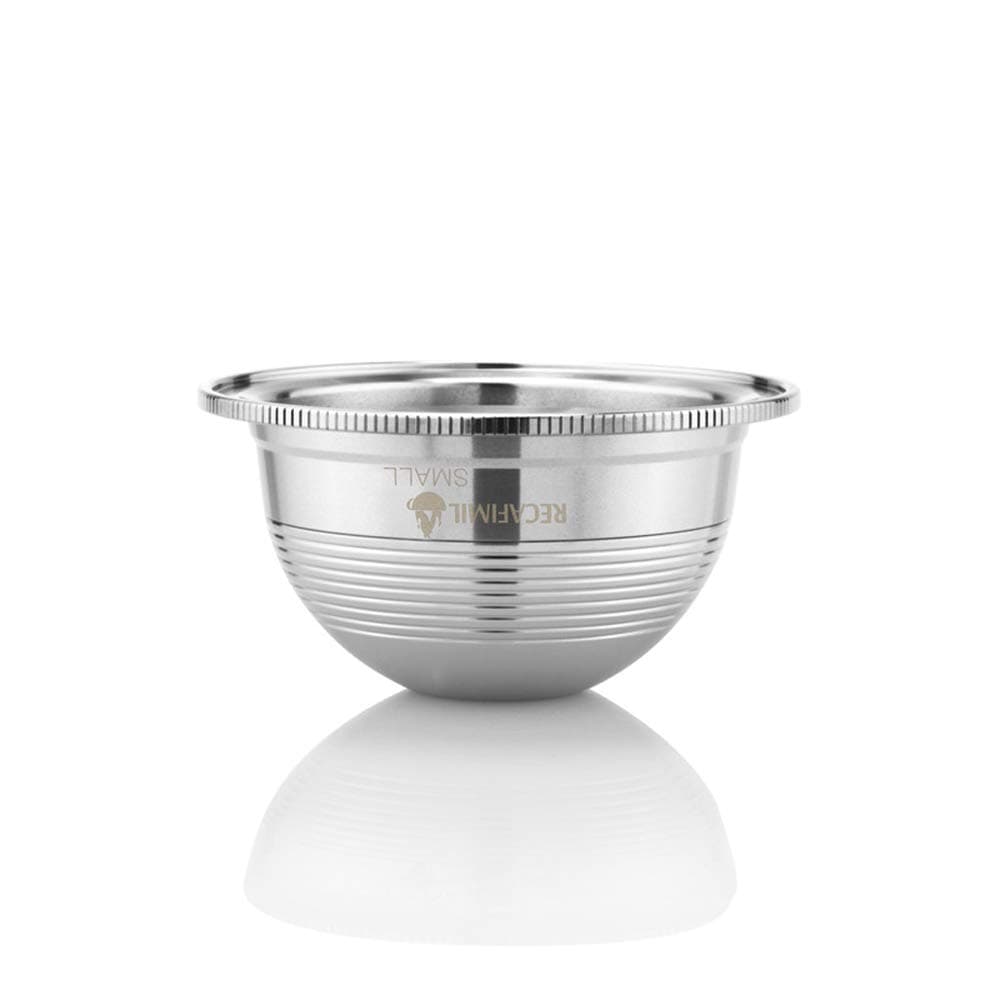 RitionerStainless Steel Coffee Capsules, Coffee Filters, Reusable Coffee Capsule Cup Filter Set for Nespresso Vertuo Capsule Pod Vertuoline GCA1 and Delonghi ENV135 Coffee Machine, 2.3 * 1.2in