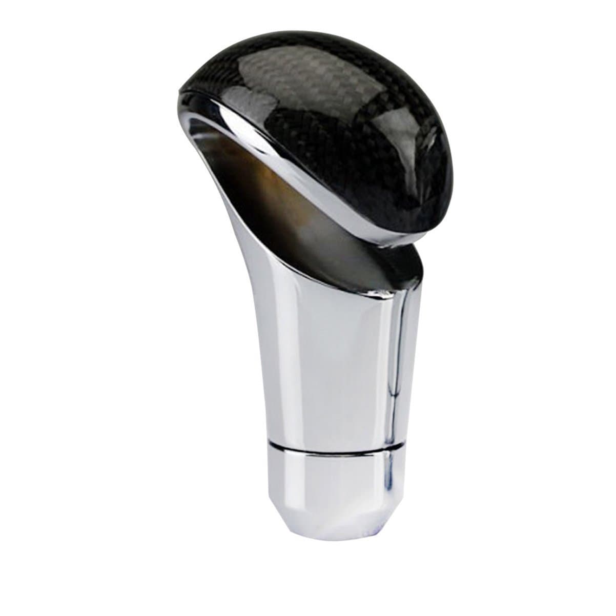 Universal Carbon Fiber Manual or Automatic Car Gear Shift Knob Shifter Lever Black