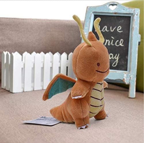 ahzha Cartoon Anime Cute, Dragonite Plush Toys, For Children Soft Stuffed Doll Gifts, Kawaii Baby Toy Gift 14-16Cm
