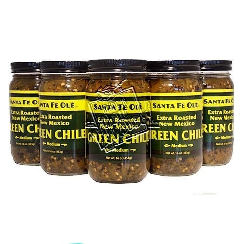 Santa Fe Ole Extra Roasted Green Chile Medium (6)