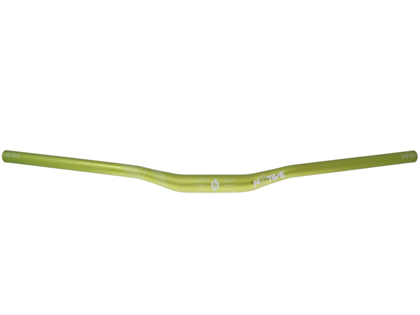 N8TIVE Handlebar AL7075 740x31,8, 20 mm Rise, 5 ° Up, 7 ° BACKSWEEP – Green