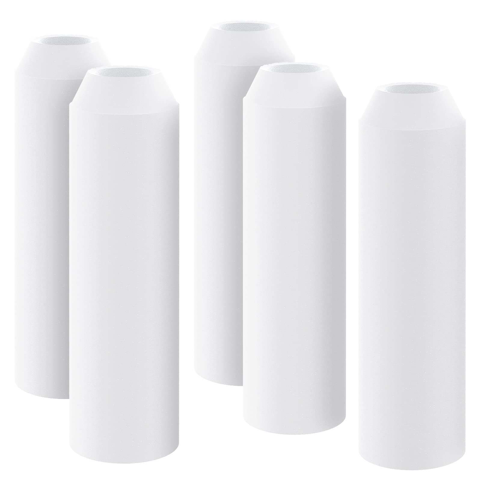 Pawfly 5 Pack Aquarium Air Stone Cylinders Compatible Mini White Bubbler Replacement for Specific Classic Tube Flow Halo and Life Fish Tanks Bubble Diffuser for Nano Air Pumps